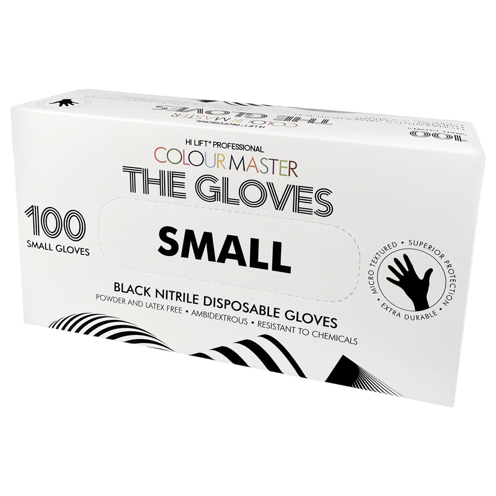 Colour Master The Gloves SMALL Black Nitrile