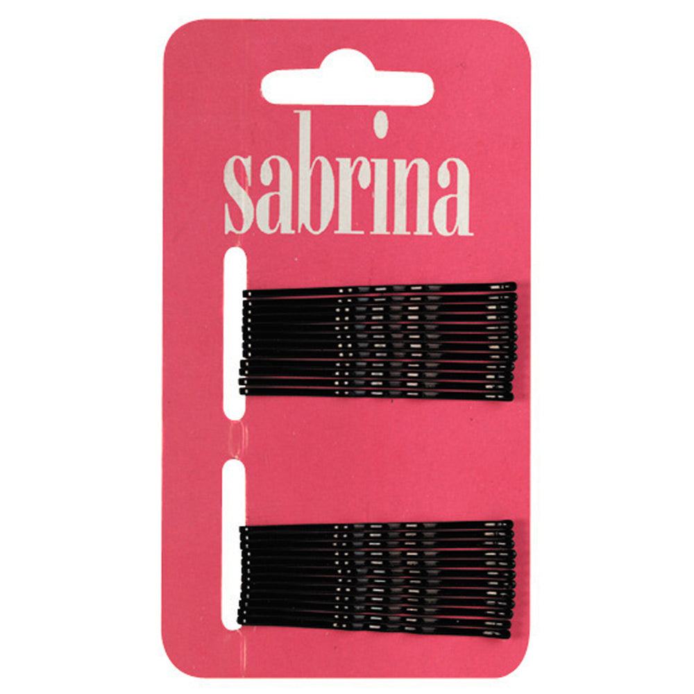 Sabrina Bobby Pins Black  24 per Card