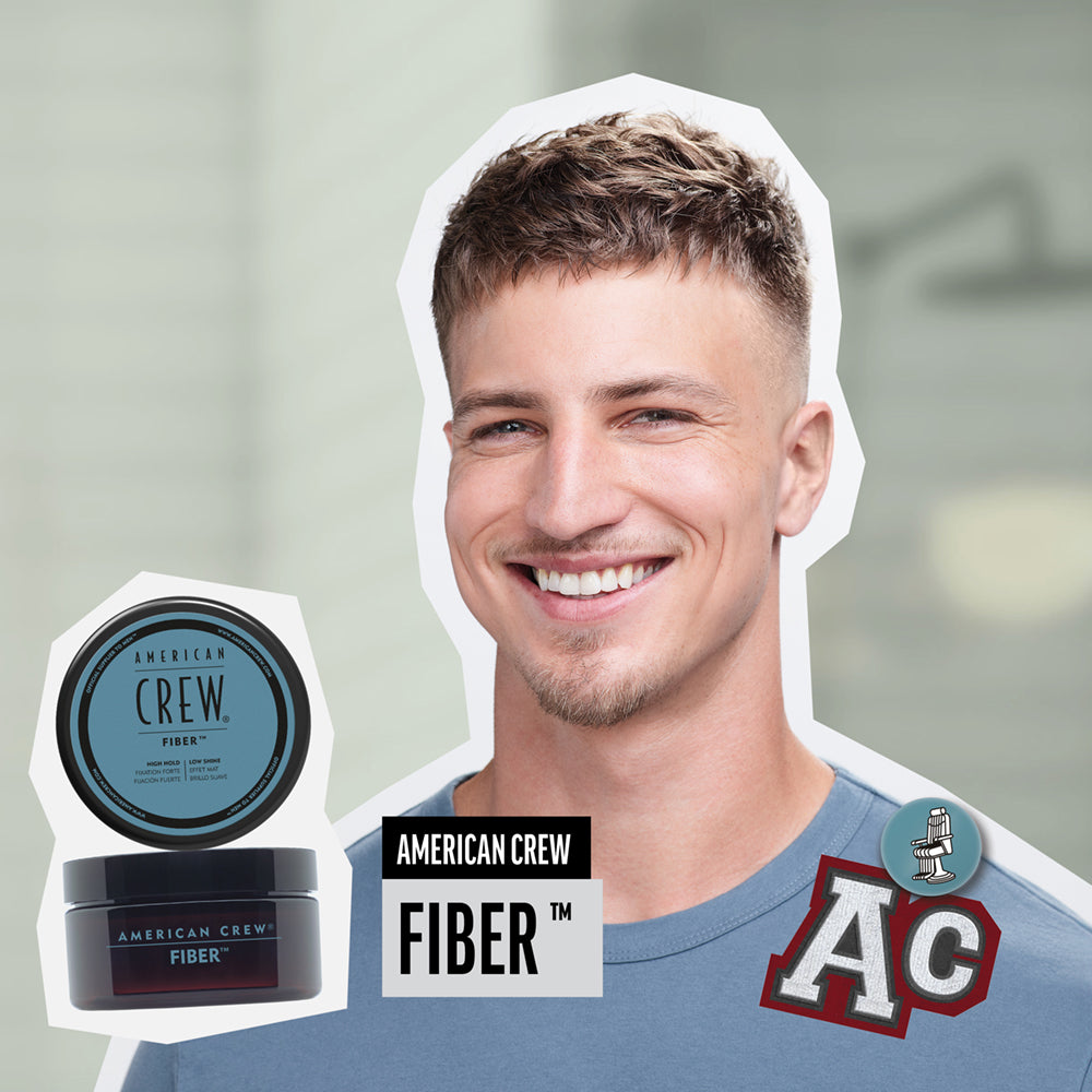American Crew Fiber Duo Shampoo 250ml / Fiber 85g with Bonus American Crew Socks