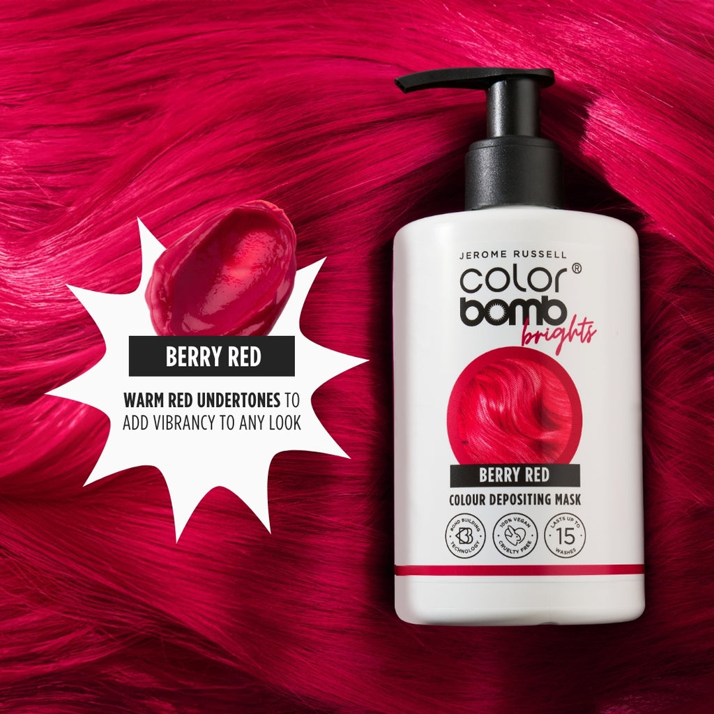 Jerome Russell Color Bomb - Berry Red 300ml | Hair & Beauty World
