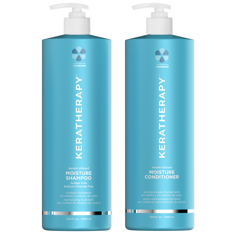 Keratherapy Moisture Shampoo & Conditioner Duo 1 Litre