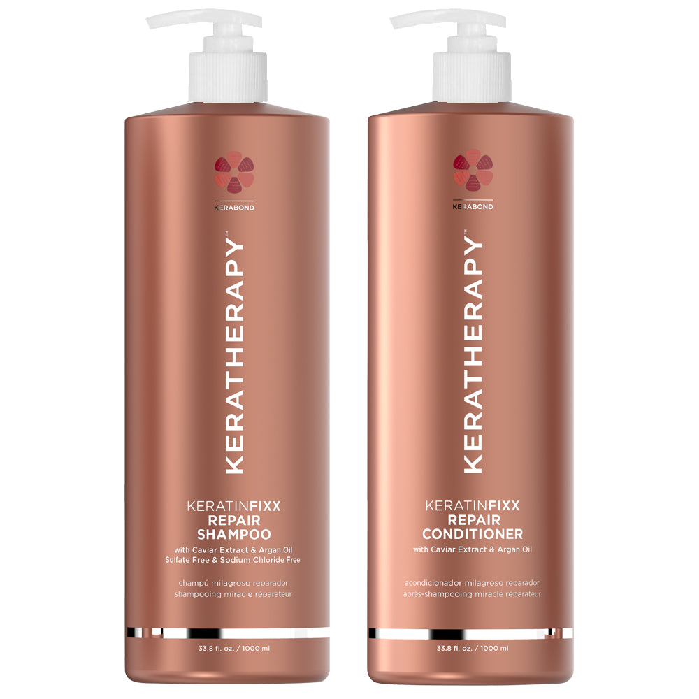 Keratherapy Fixx Duo Repair Shampoo and Conditioner 1 Litre