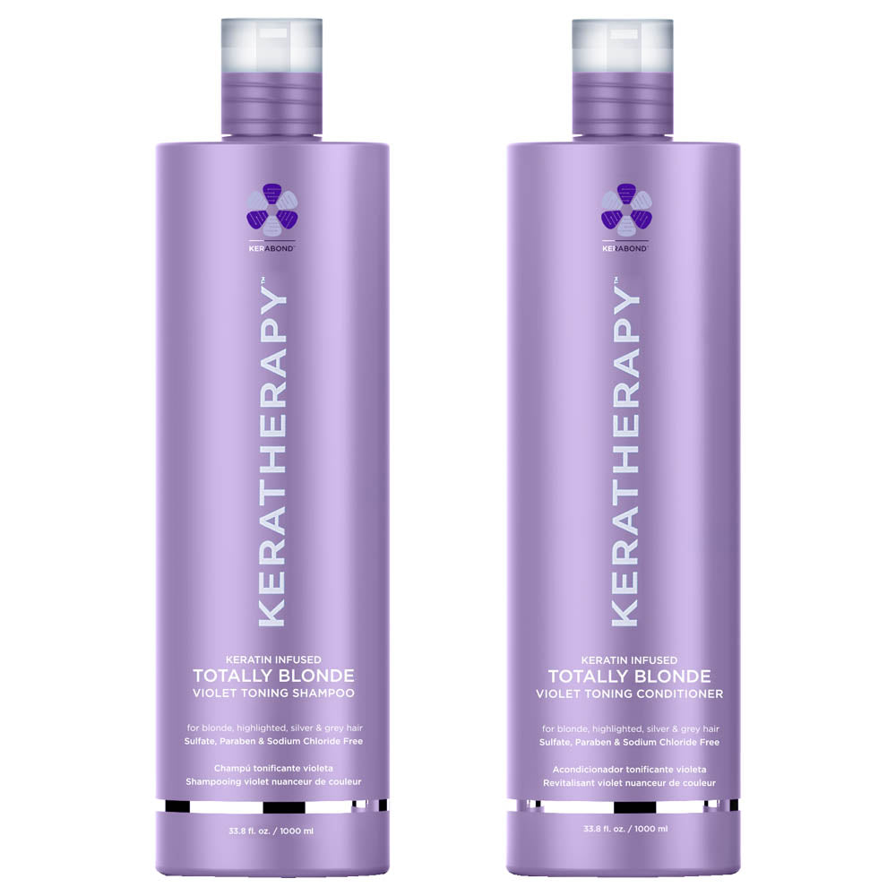 KERATHERAPY TOTALLY BLONDE DUO  - LITRE