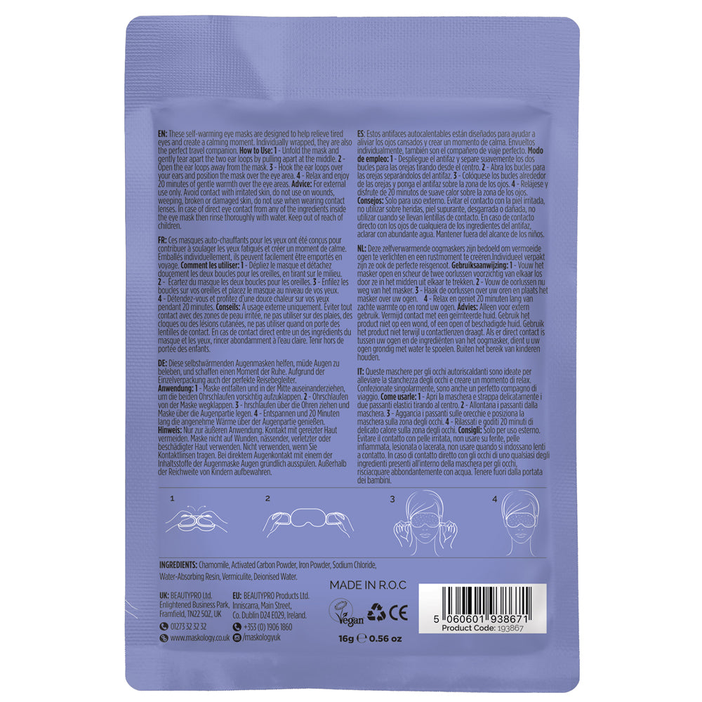 Maskology THERMOTHERAPY Professional Heated Eye Mask - 1 x Single Sachet