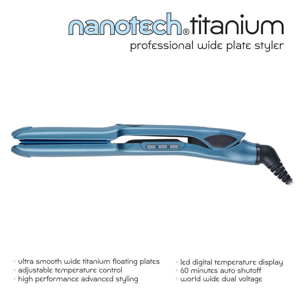Nanotech Titanium Professional Wide Plate Styler