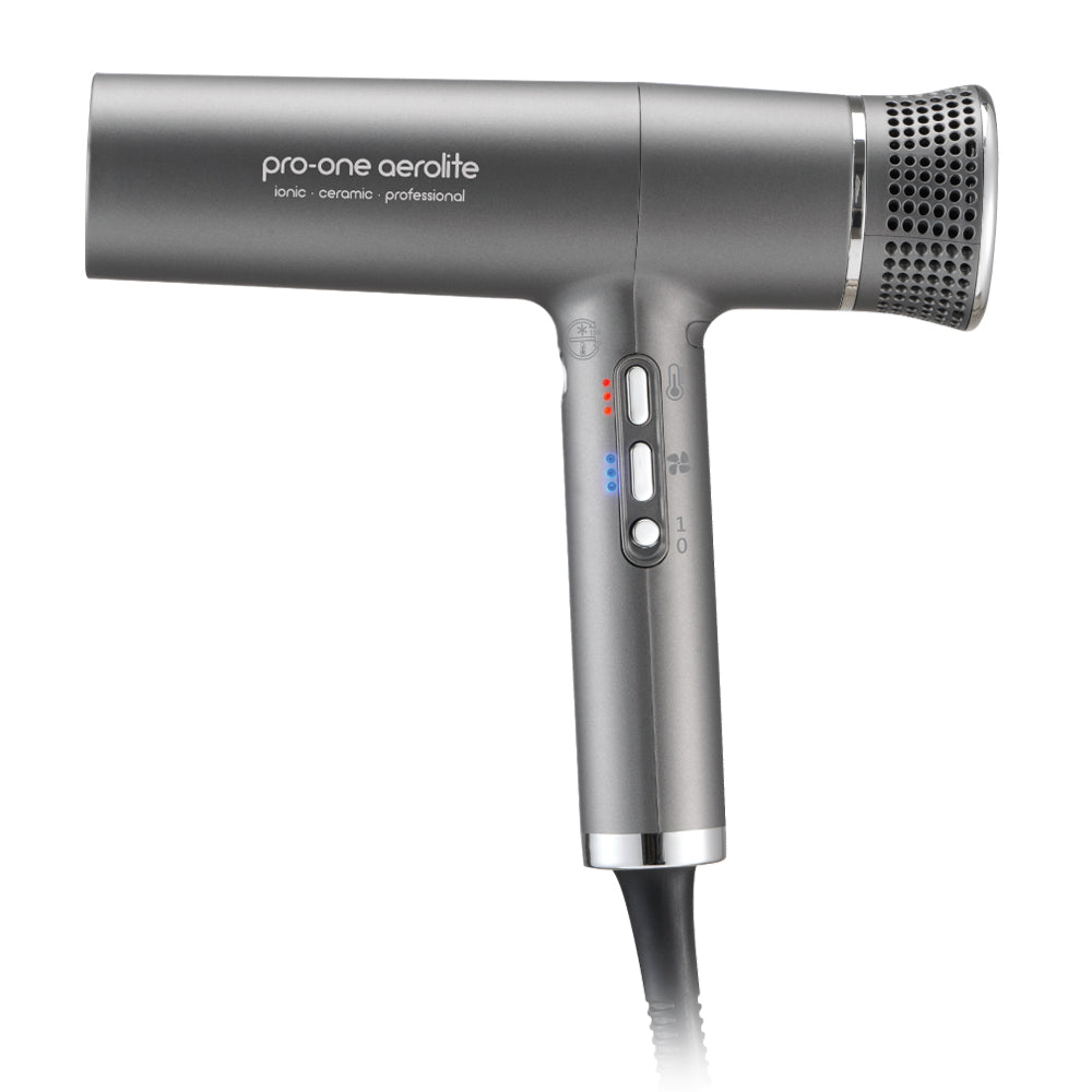 Pro-One Aerolite Hairdryer – Titanium with BONUS