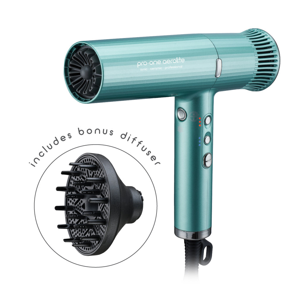 Pro-One Aerolite Hairdryer - Emerald