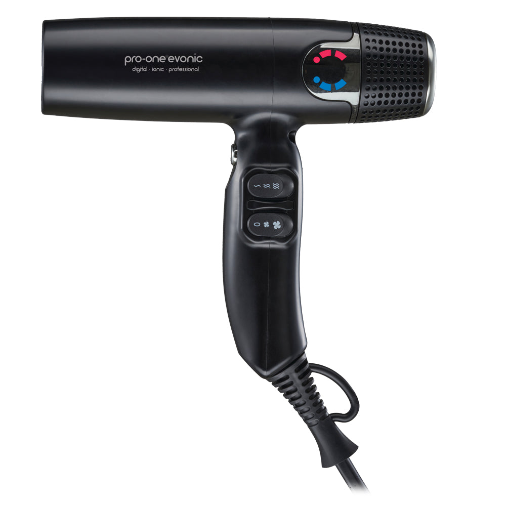 Pro-One EVONIC Hairdryer – Black with BONUS Cristalli Miracle Repair Ultra-Soft Treatment