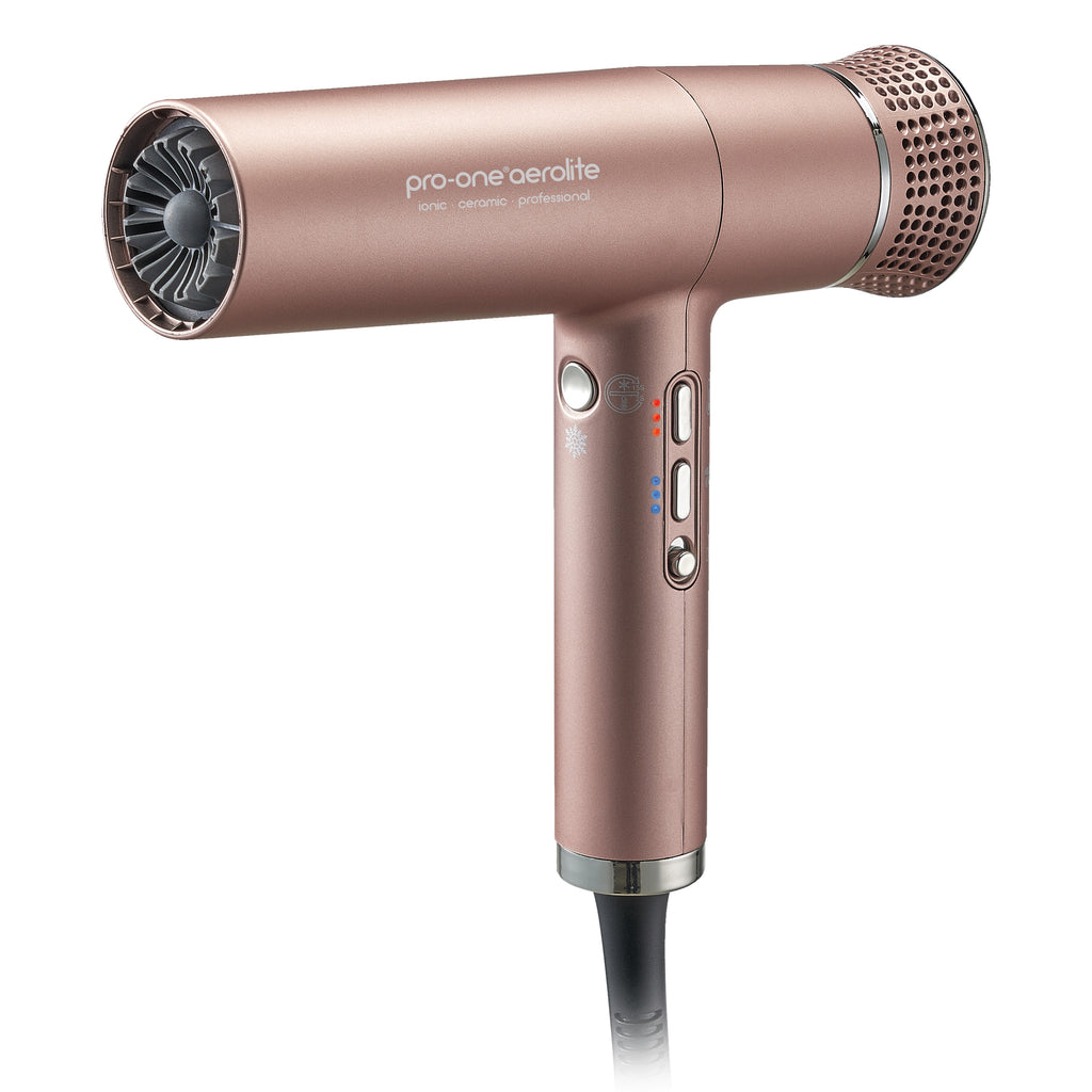 Pro-One Aerolite Hairdryer – Gold with BONUS Pro-One Airstyler