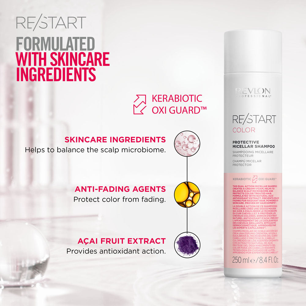Revlon Professional RE START Colour  DUO Shampoo 250ml /Conditioner 200ml with free Mini Detangler brush