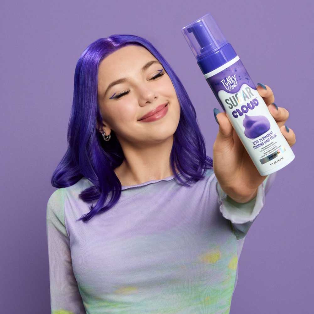 Punky Colour Sugar Cloud - Foaming Hair Colour - Poprock 177ml - Purple