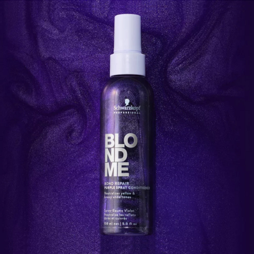 Schwarzkopf BLONDME Bond Repair Purple Spray Conditioner 150ml