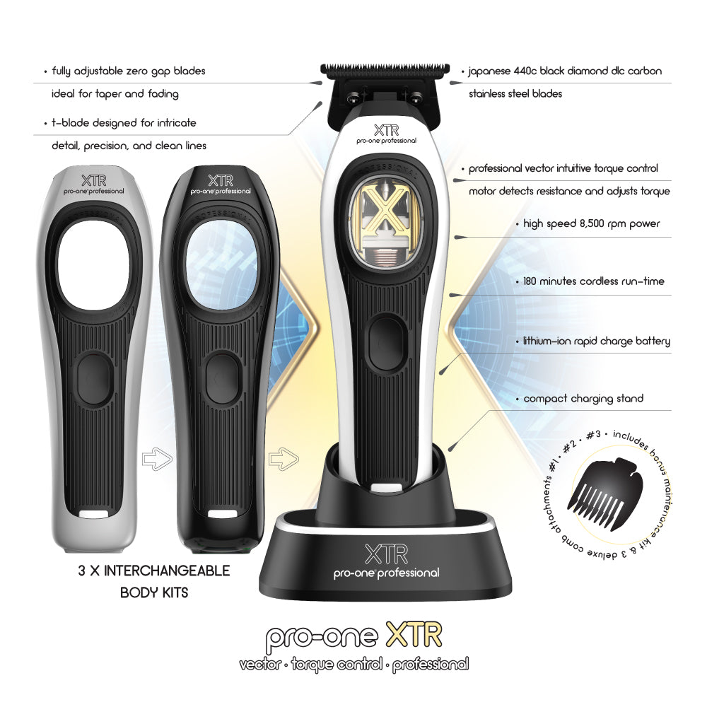 Pro-One XTR Cordless Trimmer BONUS Pro-One Solo Foil Shaver