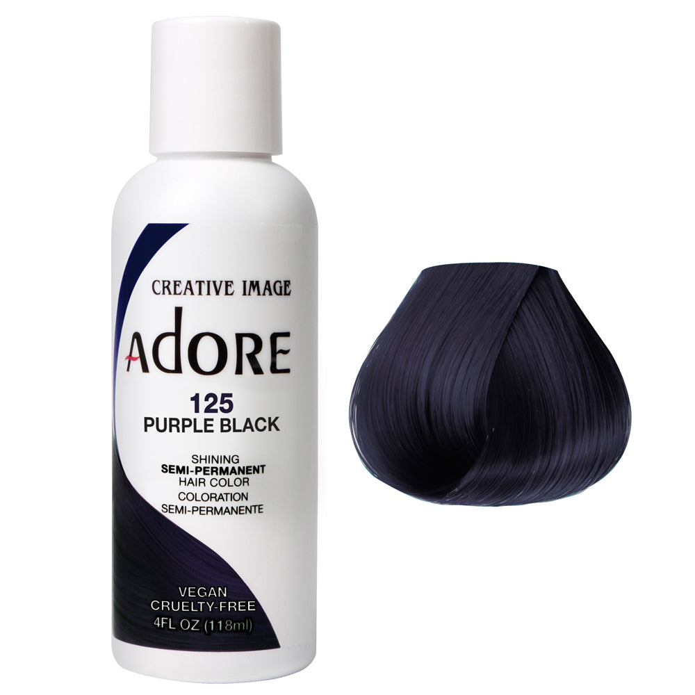Adore Semi Permanent Color Purple Black #125