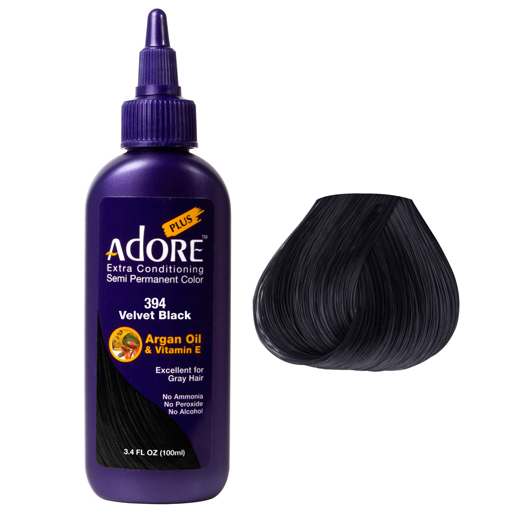 Adore Plus Semi Permanent Color Velvet Black #394