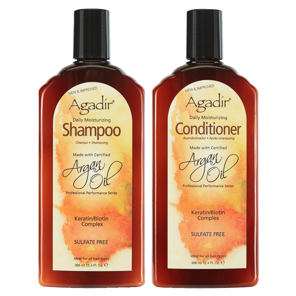 Agadir Daily Moisturizing  Shampoo & Conditioner Duo 366ml