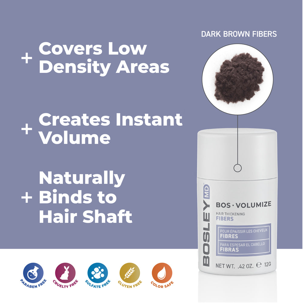Bosley Hair Thickening Fibers - Dark Brown