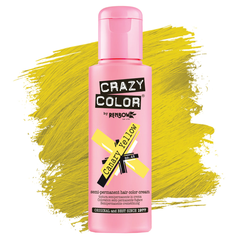 Crazy Color Semi Permanent  Canary Yellow #49