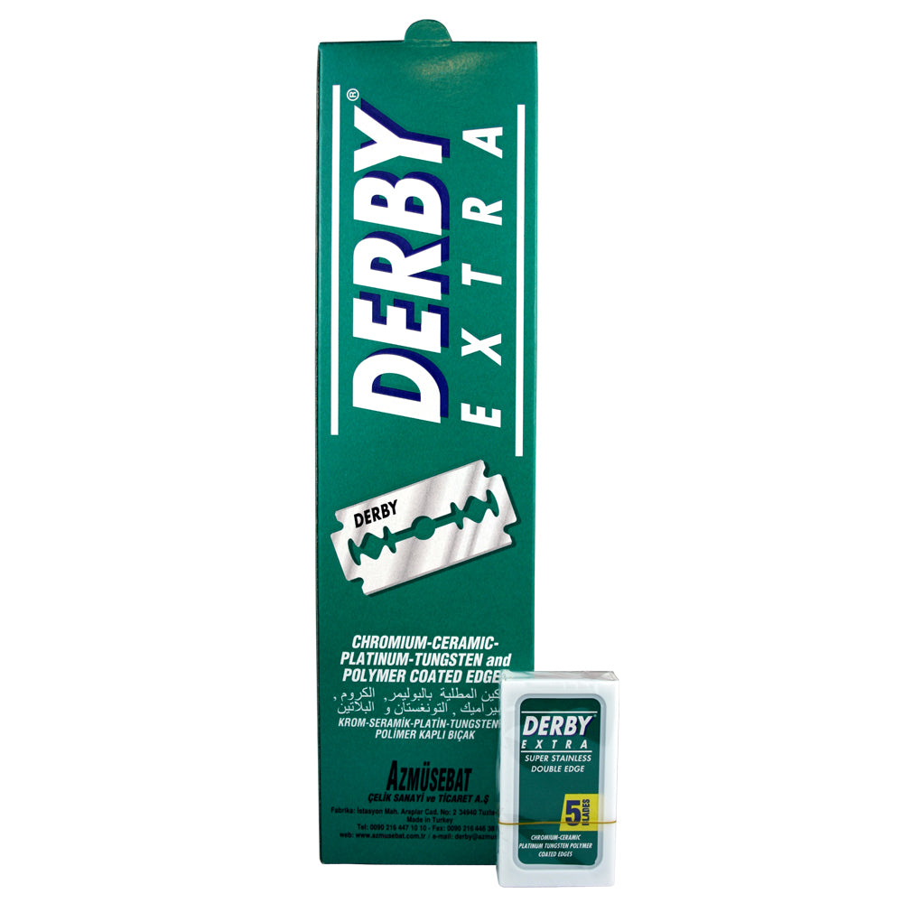 Derby Extra Double Edge Razor Blades 100pcs (20 Packets of 5)