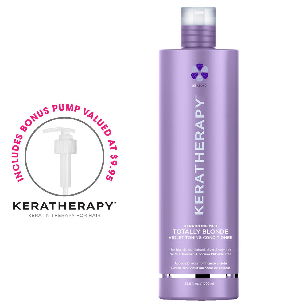 Keratherapy Totally Blonde Violet Toning Conditioner 1000ml