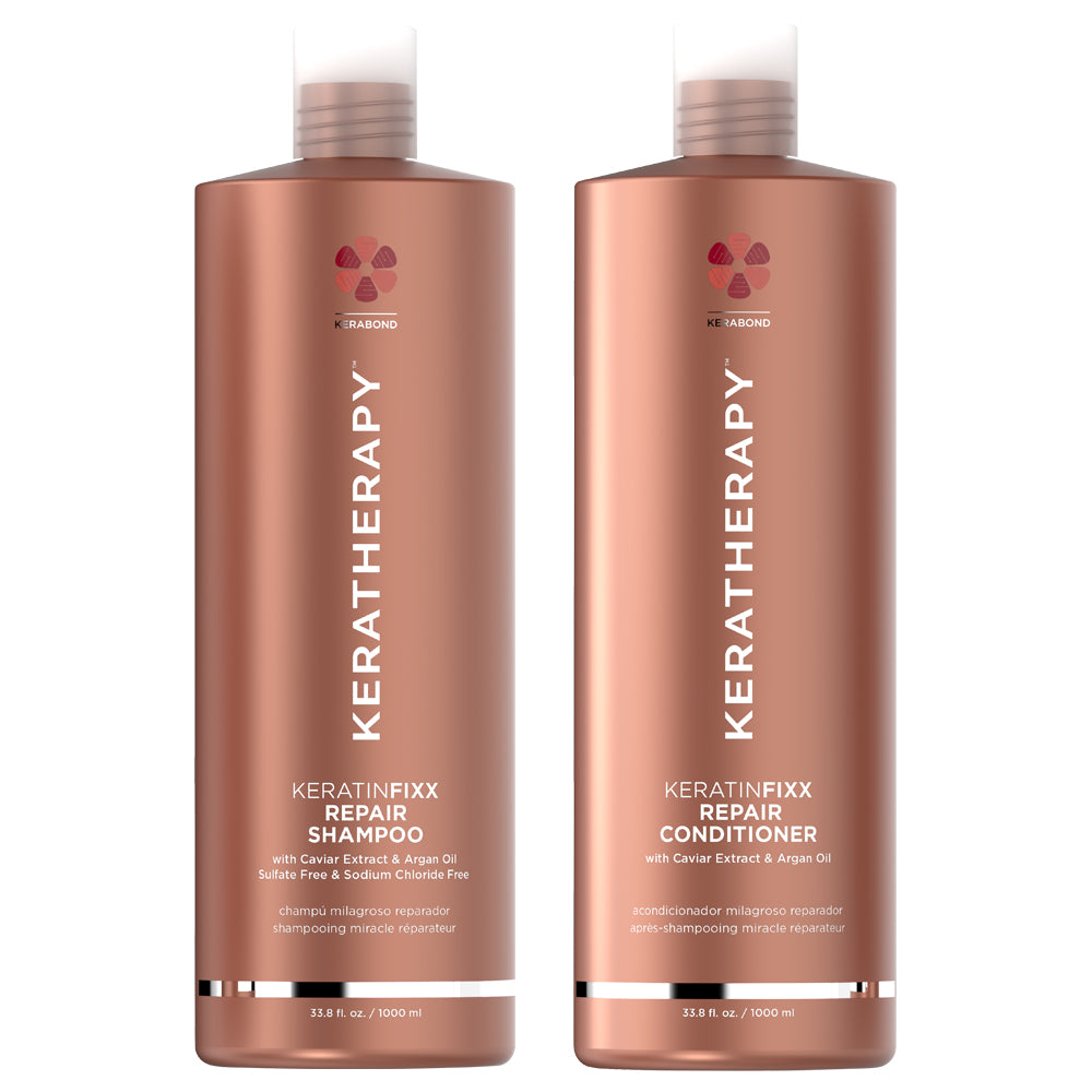 Keratherapy Fixx Duo Repair Shampoo and Conditioner 1 Litre
