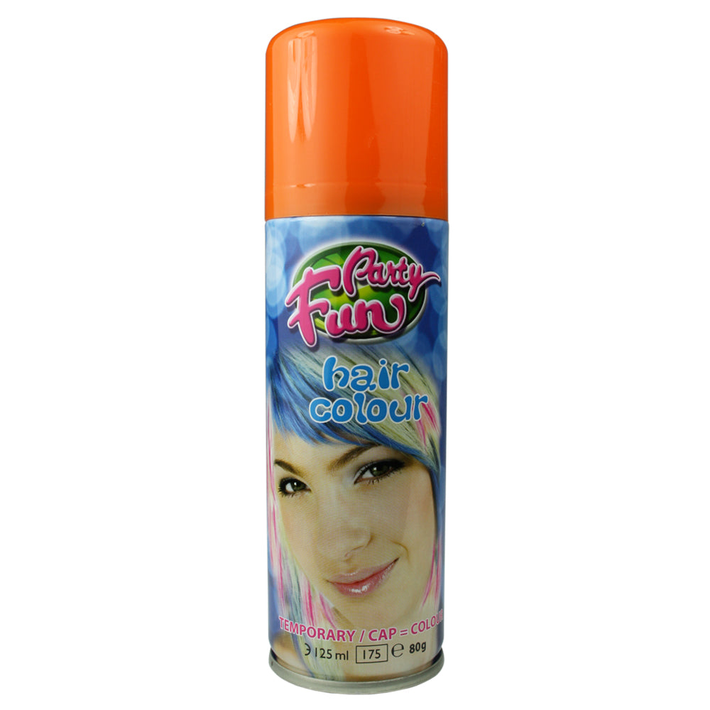Party Fun Colour Hair Spray - Orange