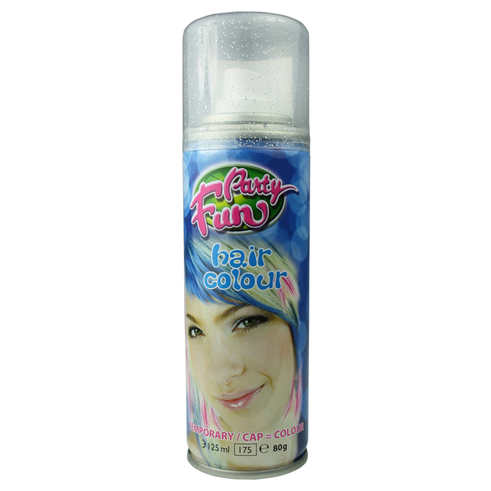 Party Fun Colour Hair Spray - GLITTER SILVER