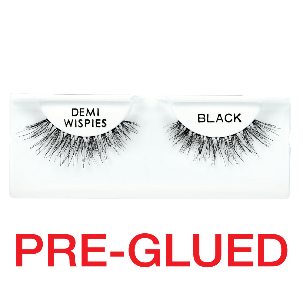 Salon Perfect Go Glam Demi Wispies Black ( Pre - Glued )