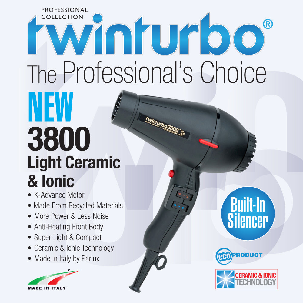 Twin Turbo 3800 Ionic & Ceramic Professional Hairdryer